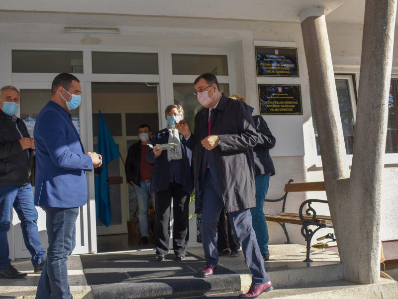 ŽUPAN DAMIR BAJS U RADNOM POSJETU OPĆINI VELIKI GRĐEVAC